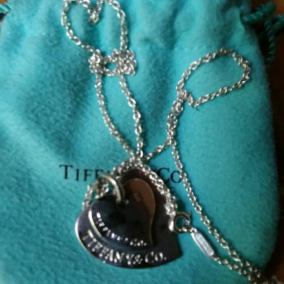 Tiffany  & co.double heart - Picture 3 of 8